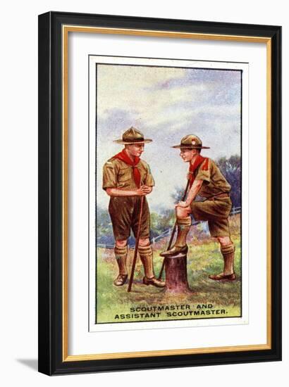Scoutmaster and Assistant Scoutmaster, 1929-English School-Framed Giclee Print
