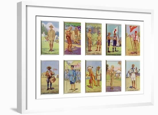 Scouts from around the World, 1923-English School-Framed Giclee Print