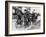 Scouts on Bikes 1930-null-Framed Art Print