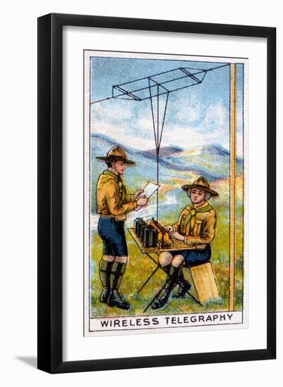 Scouts, Telegraphy 20C-null-Framed Art Print