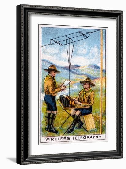 Scouts, Telegraphy 20C-null-Framed Art Print