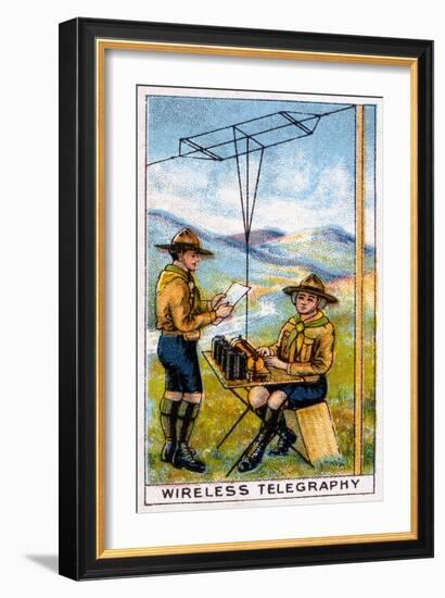 Scouts, Telegraphy 20C-null-Framed Premium Giclee Print