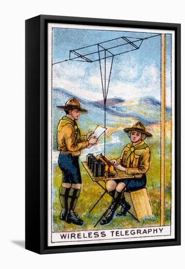 Scouts, Telegraphy 20C-null-Framed Stretched Canvas