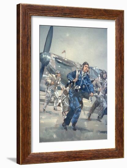 Scramble for the Skies-Peter Miller-Framed Giclee Print