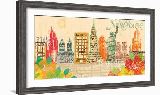 Scrapbook City II-Tom Frazier-Framed Giclee Print