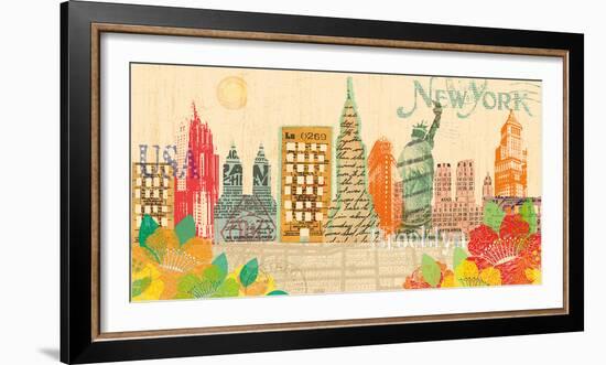 Scrapbook City II-Tom Frazier-Framed Giclee Print