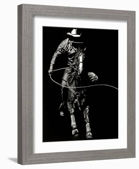 Scratchboard Rodeo VIII-Julie Chapman-Framed Art Print