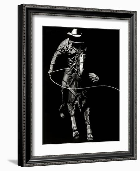 Scratchboard Rodeo VIII-Julie Chapman-Framed Art Print