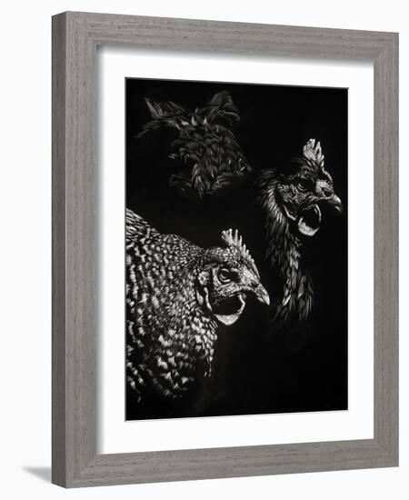 Scratchboard Skeptics-Julie Chapman-Framed Art Print