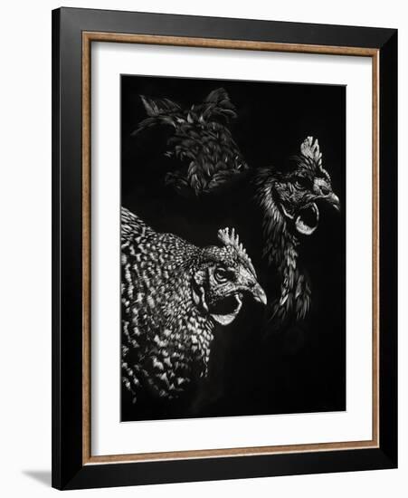 Scratchboard Skeptics-Julie Chapman-Framed Art Print