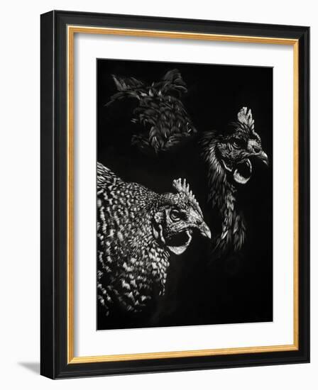 Scratchboard Skeptics-Julie Chapman-Framed Art Print