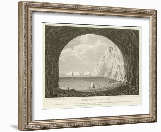 Scratchell's Bay, Isle of Wight-null-Framed Giclee Print