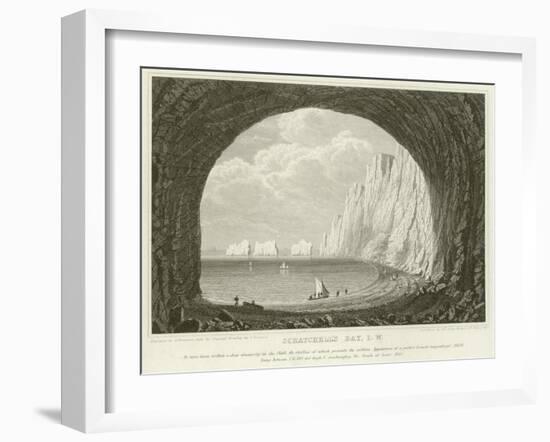 Scratchell's Bay, Isle of Wight-null-Framed Giclee Print