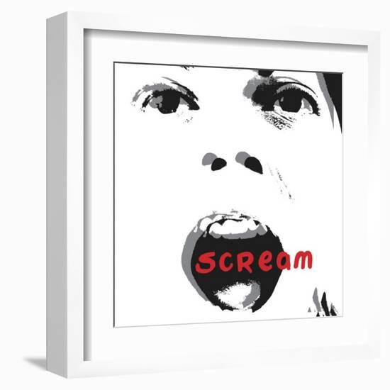 Scream-Erin Clark-Framed Art Print