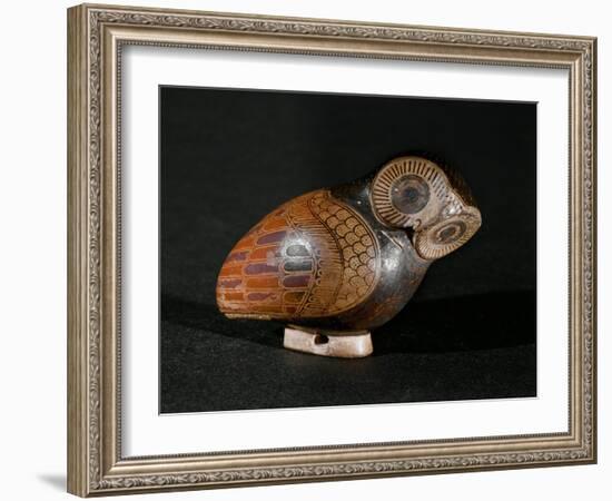 Screech Owl Perfume Container, Proto-Corinthian Ceramic, 7th BCE-null-Framed Giclee Print