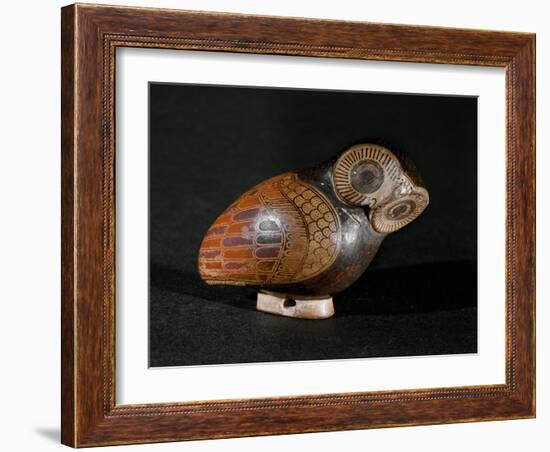 Screech Owl Perfume Container, Proto-Corinthian Ceramic, 7th BCE-null-Framed Giclee Print