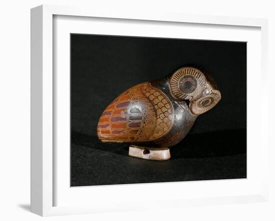 Screech Owl Perfume Container, Proto-Corinthian Ceramic, 7th BCE-null-Framed Giclee Print