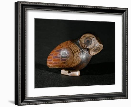 Screech Owl Perfume Container, Proto-Corinthian Ceramic, 7th BCE-null-Framed Giclee Print