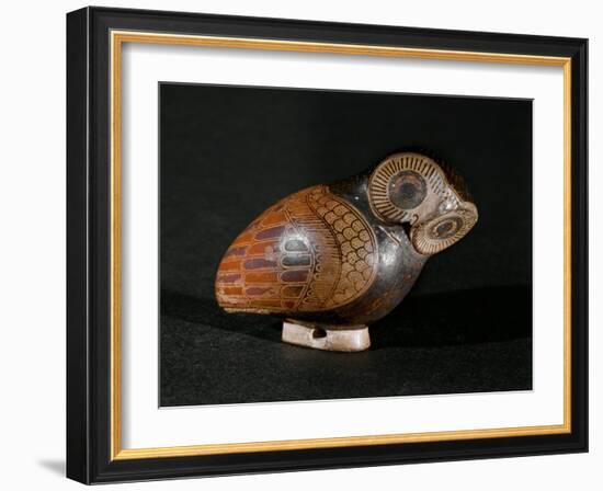 Screech Owl Perfume Container, Proto-Corinthian Ceramic, 7th BCE-null-Framed Giclee Print