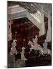 Screen Called 'Coromandel' with Scenes from the Life in the Forbidden Town of Peking: Procession-null-Mounted Giclee Print