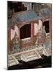 Screen Called 'Coromandel' with Scenes from the Life in the Forbidden Town of Peking: The Entrance-null-Mounted Giclee Print