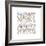 Scribbles - Life Is-Dominique Vari-Framed Art Print