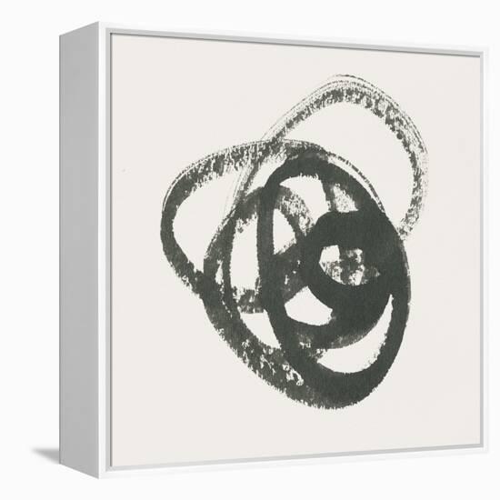 Scribbly Black III-Moira Hershey-Framed Stretched Canvas