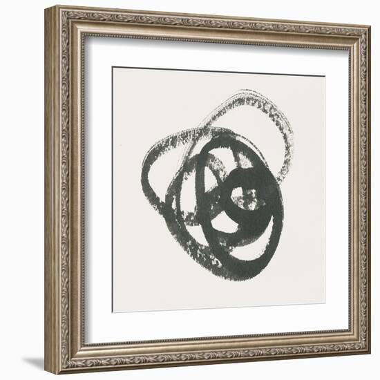 Scribbly Black III-Moira Hershey-Framed Art Print