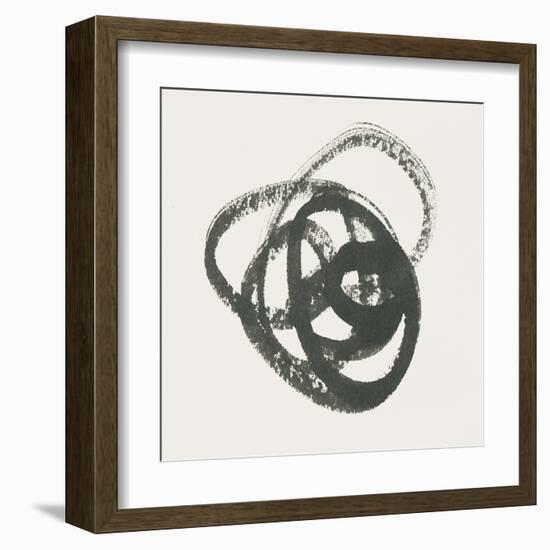 Scribbly Black III-Moira Hershey-Framed Art Print