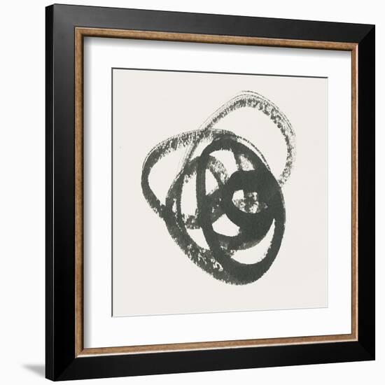 Scribbly Black III-Moira Hershey-Framed Art Print