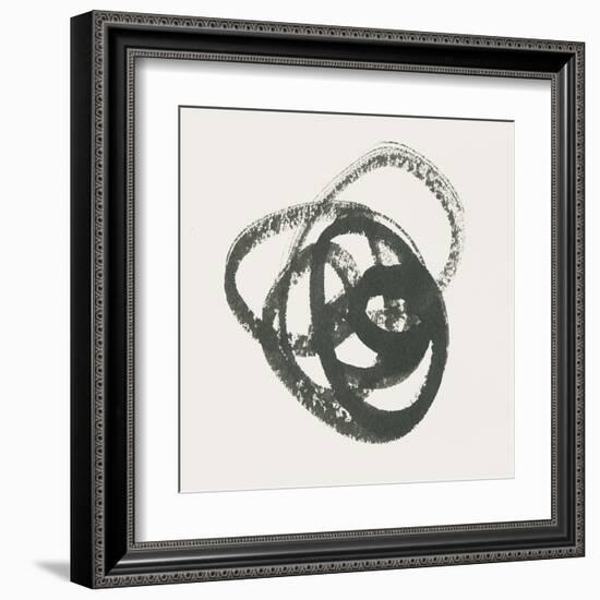 Scribbly Black III-Moira Hershey-Framed Art Print