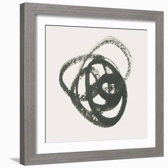 Scribbly Black III-Moira Hershey-Framed Art Print