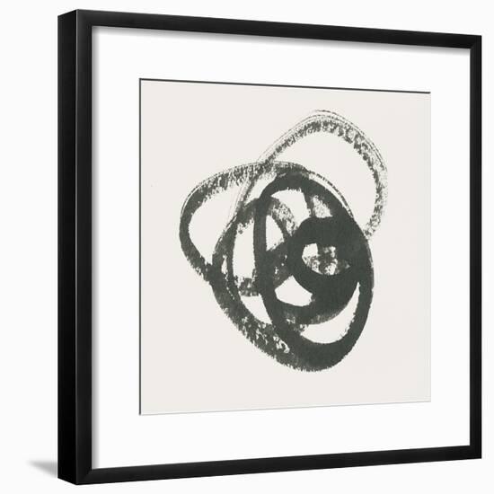 Scribbly Black III-Moira Hershey-Framed Art Print