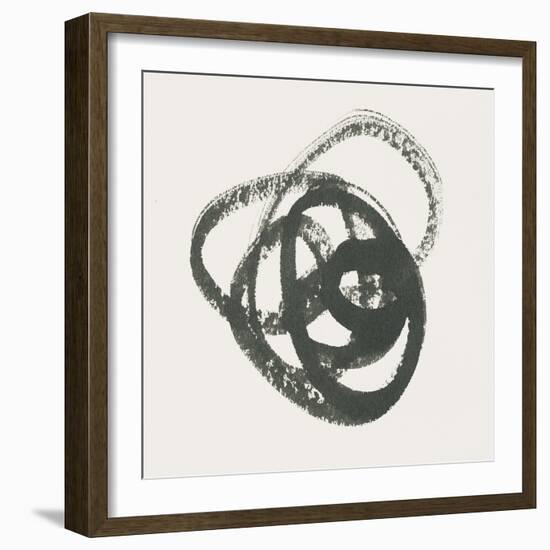 Scribbly Black III-Moira Hershey-Framed Art Print