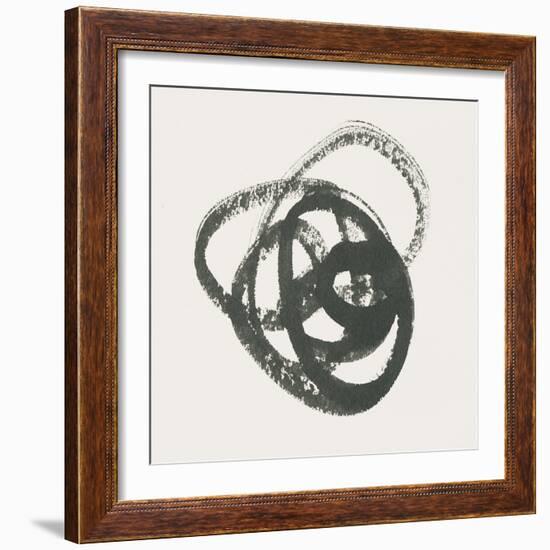 Scribbly Black III-Moira Hershey-Framed Art Print