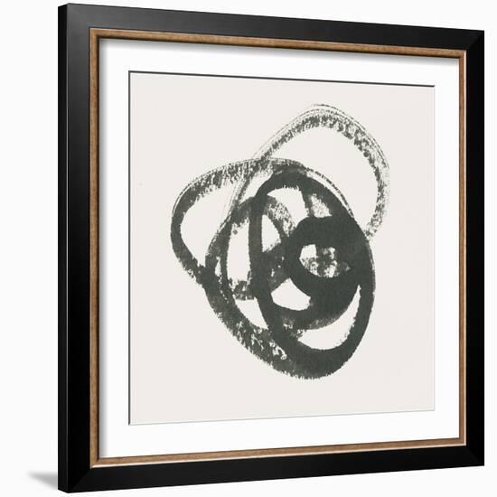 Scribbly Black III-Moira Hershey-Framed Art Print