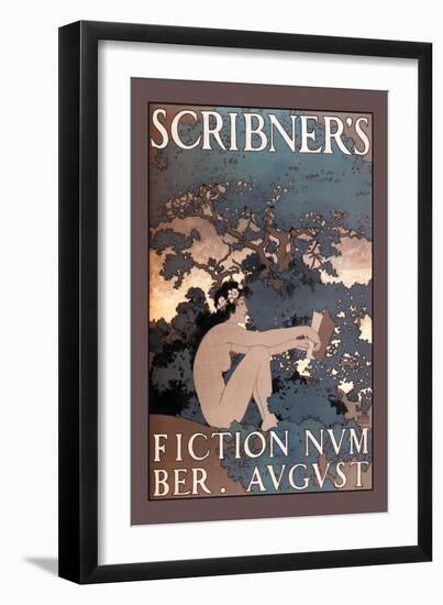 Scribner's Fiction, August 1897-Maxfield Parrish-Framed Art Print