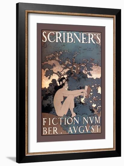 Scribner's Fiction, August 1897-Maxfield Parrish-Framed Art Print