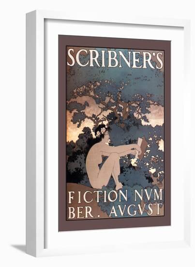 Scribner's Fiction, August 1897-Maxfield Parrish-Framed Art Print