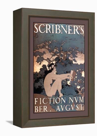 Scribner's Fiction, August 1897-Maxfield Parrish-Framed Stretched Canvas