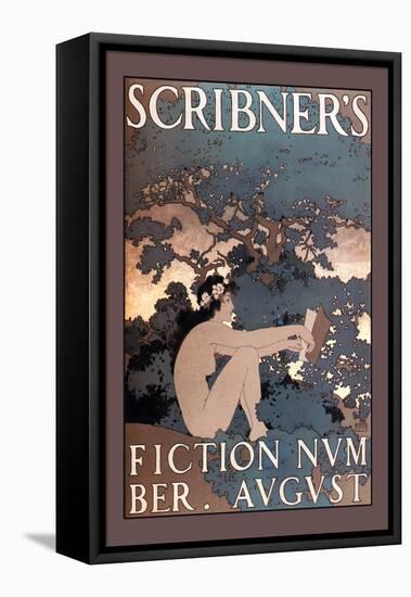 Scribner's Fiction, August 1897-Maxfield Parrish-Framed Stretched Canvas