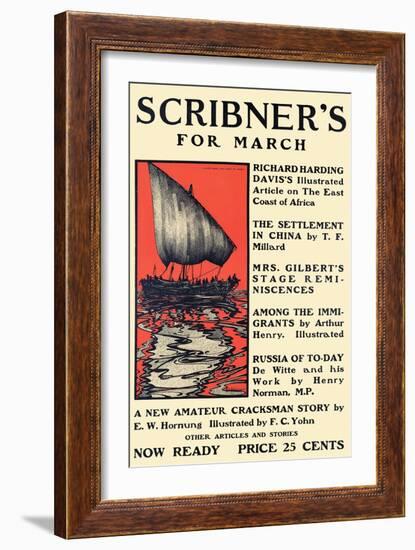 Scribner's For March-George Alfred Williams-Framed Art Print