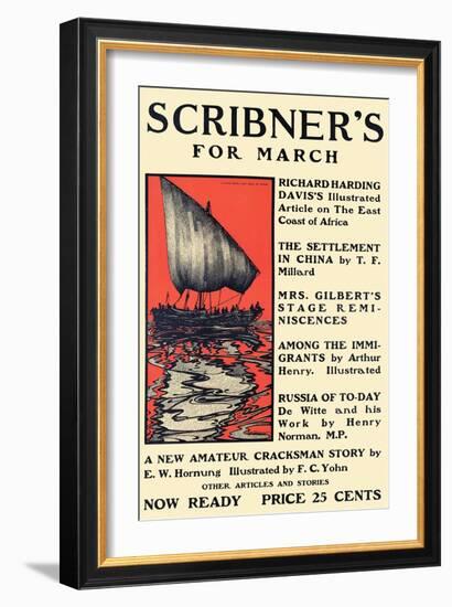 Scribner's For March-George Alfred Williams-Framed Art Print