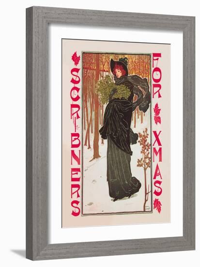 Scribner's for Xmas-Louis John Rhead-Framed Art Print