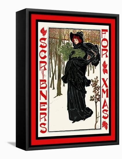 Scribners For Xmas-Louis Rhead-Framed Stretched Canvas