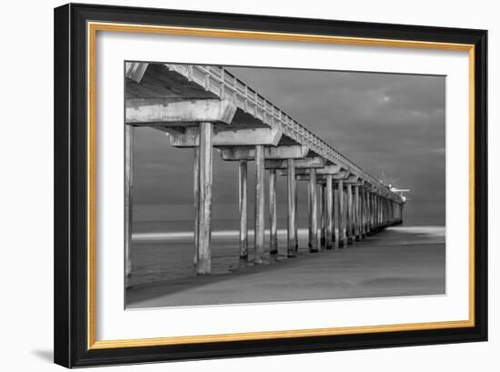 Scripps Pier BW I-Lee Peterson-Framed Photo