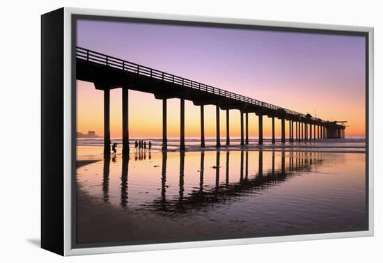 Scripps Pier, La Jolla, San Diego, California, United States of America, North America-Richard Cummins-Framed Premier Image Canvas