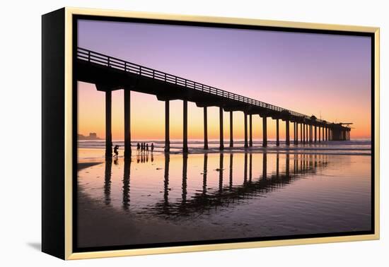 Scripps Pier, La Jolla, San Diego, California, United States of America, North America-Richard Cummins-Framed Premier Image Canvas