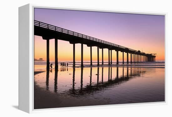 Scripps Pier, La Jolla, San Diego, California, United States of America, North America-Richard Cummins-Framed Premier Image Canvas