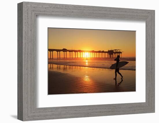 Scripps Pier, La Jolla, San Diego, California, United States of America, North America-Richard Cummins-Framed Photographic Print